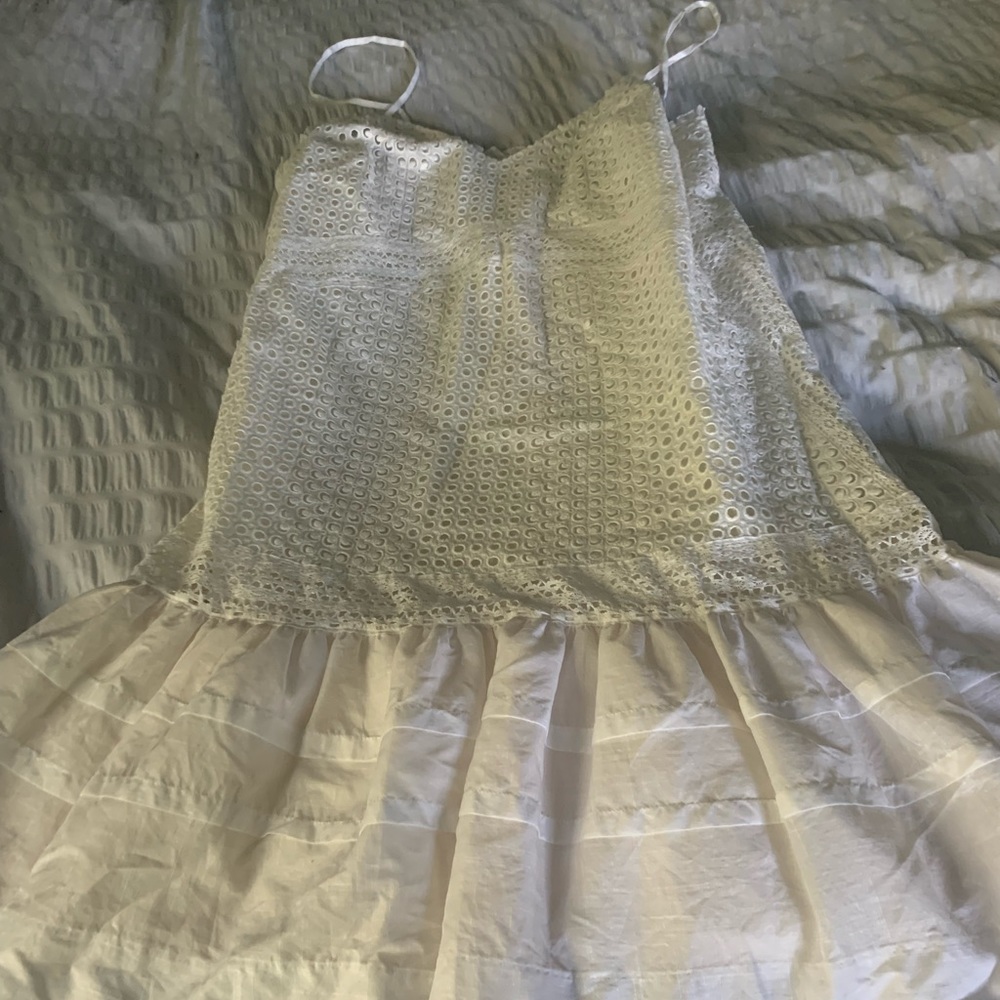 JCREW SIZE 8 DROP WAIST CROCHET DRESS